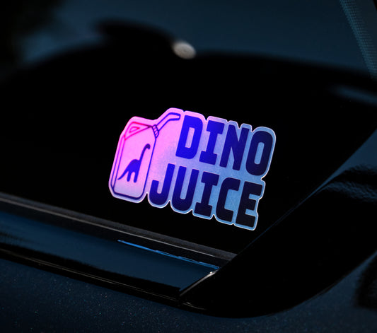 Dino Juice Holographic Decal