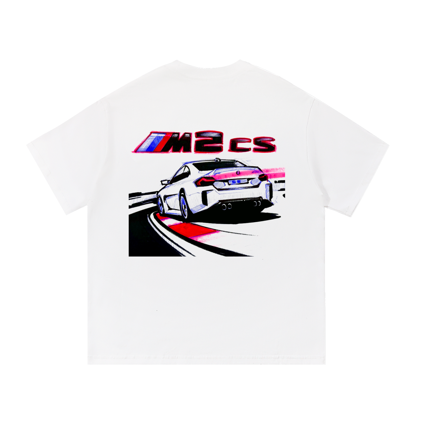 M2 CS White tee